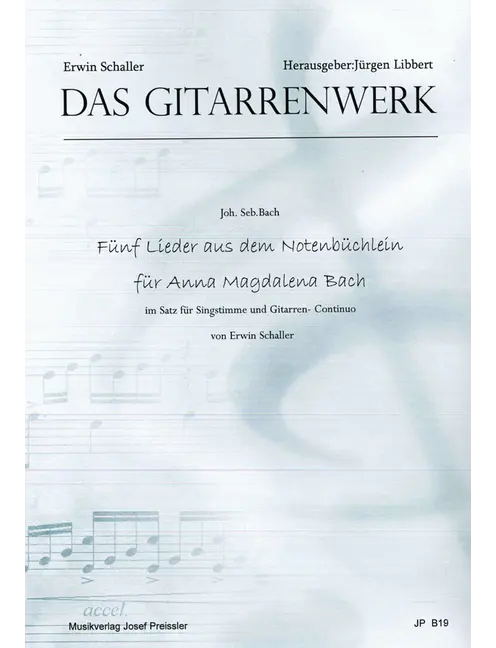 Fünf Lieder aus dem Notenbüchlein für Anna Magdale